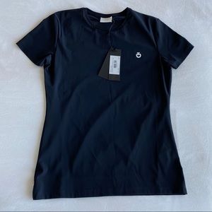 Cavalleria Toscana stripe rib knit back waistband